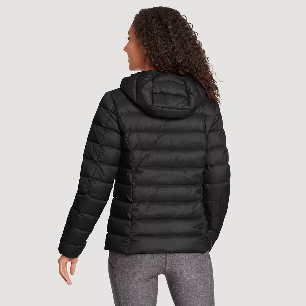 Eddie Bauer • CirrusLite Down Hooded Jacket black puffer quilted winter snow 650 - Picture 12 of 12